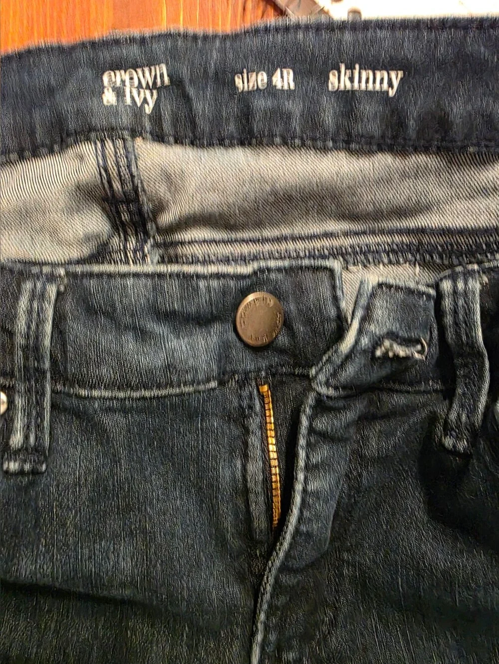 crown & ivy Dark Indigo Skinny Jeans